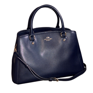 Coach Midnight Blue Leather Satchel